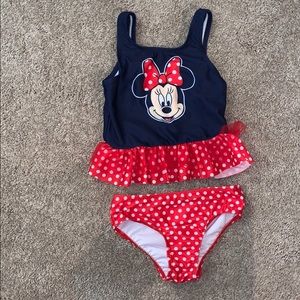 Disney Junior Minnie Toddler Bathing Suit 3T